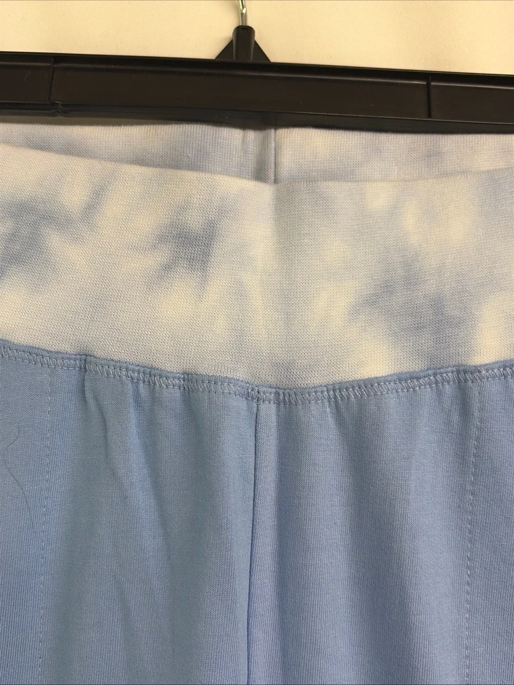 NWT Nanette Lepore Women’s Sz Medium Blue Wide Leg Stretch Sweatpants Loungewear